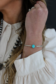 The Turquoise Stamped Cuff