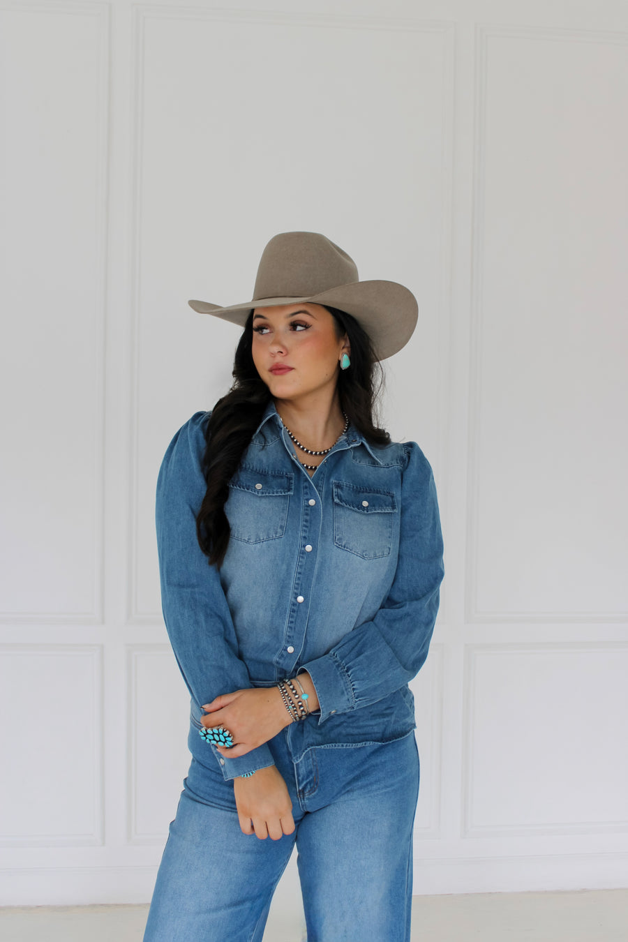 The Leddie Denim Top