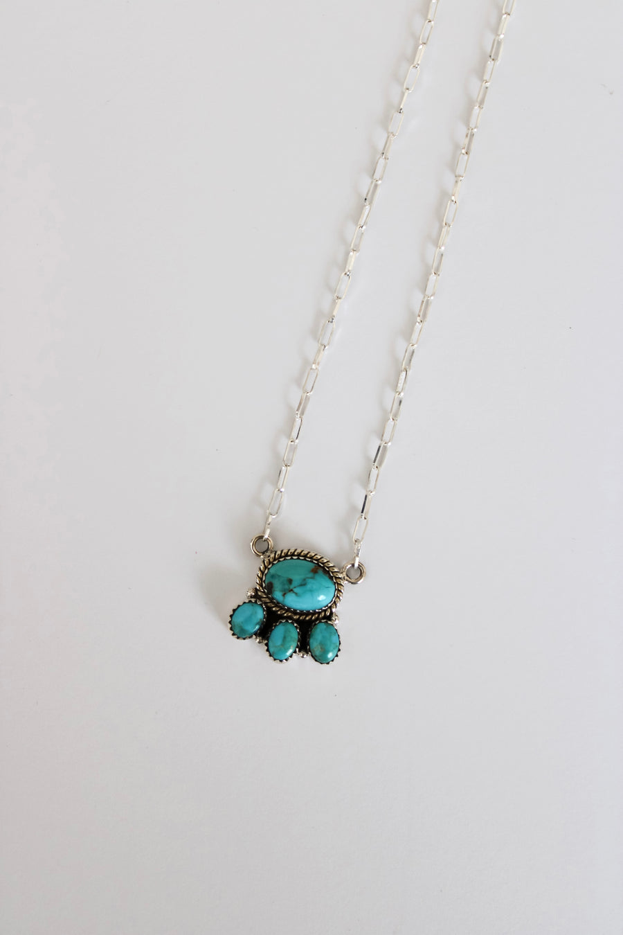 The 4 Stone Turquoise Necklace