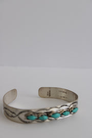 The 5 Stone Turquoise Cuff