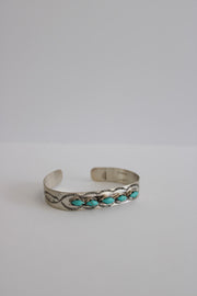 The 5 Stone Turquoise Cuff