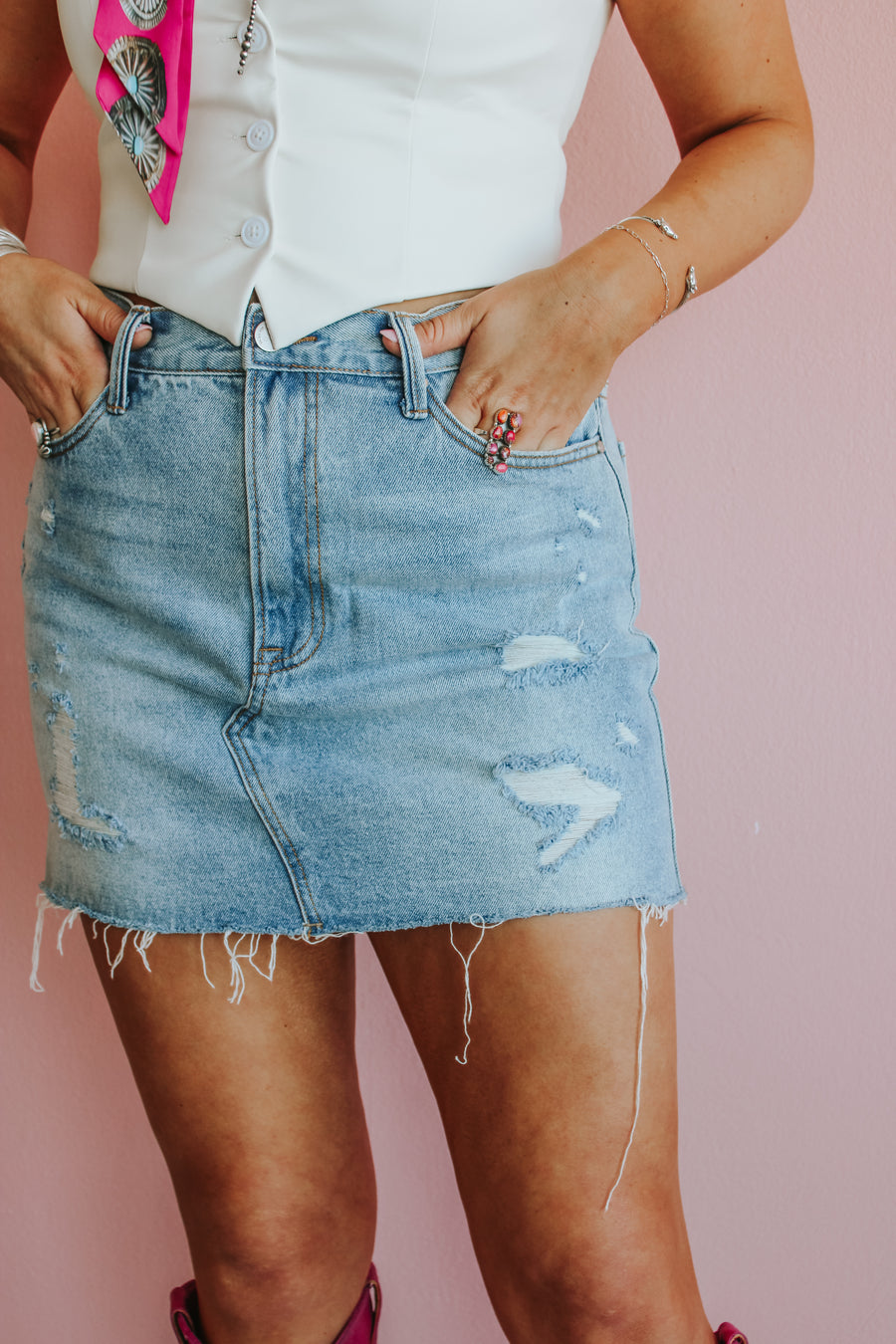 The Josie Denim Skirt