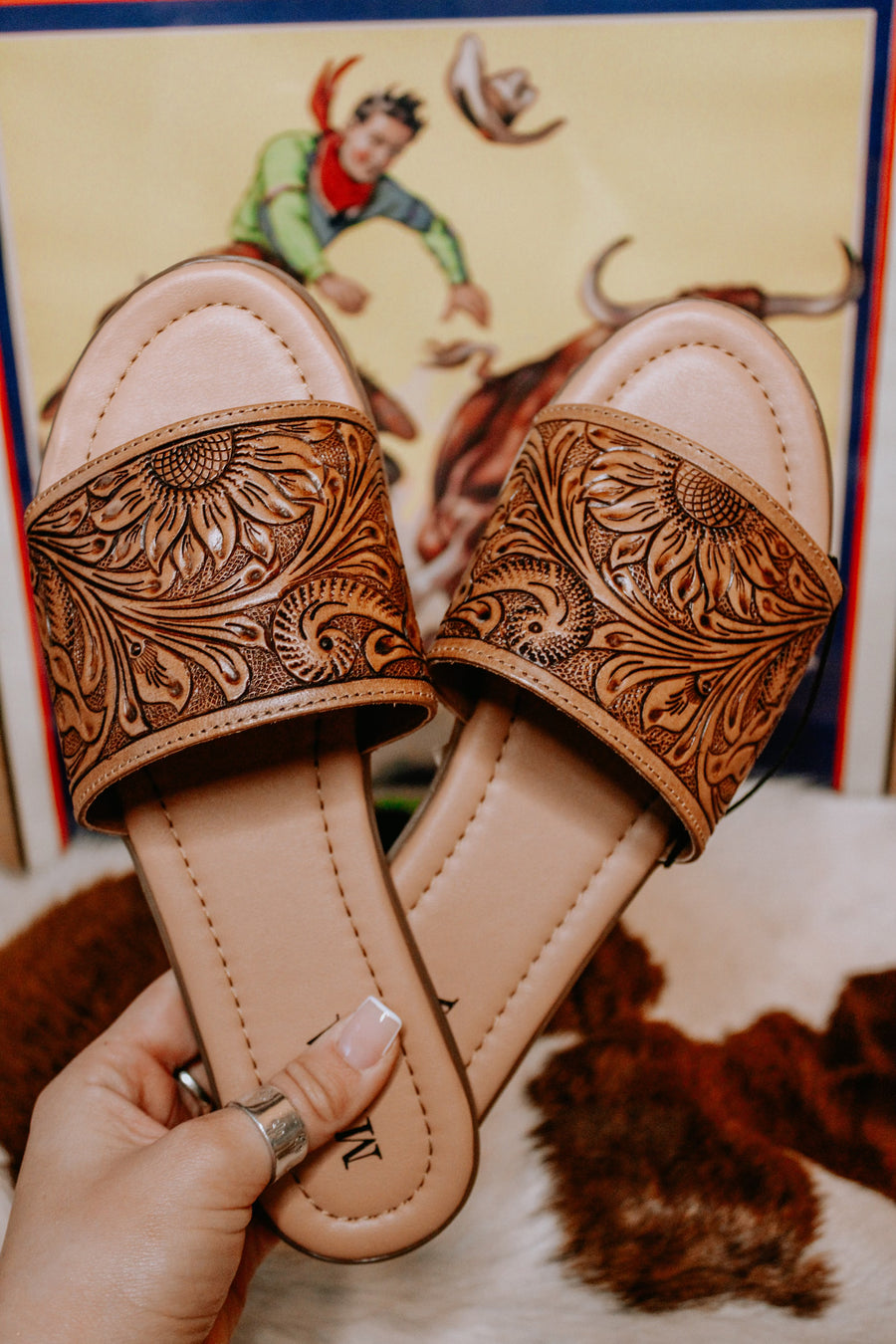 The Senora Tooled Sandals